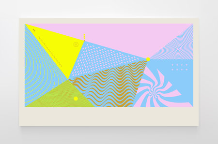 Backgrounds with abstract geometric pattern. Cover design template. Vector illustration. Can be used for advertising, marketing or presentation.のイラスト素材
