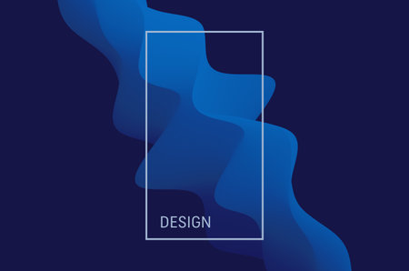 3D abstract wavy background with modern gradient colors. Motion sound wave. Vector illustration for banner, flyer, brochure, booklet, presentation or websites design.のイラスト素材