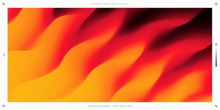 Abstract wavy background for banner, flyer and poster. Dynamic effect. Vector illustration. Cover design template. Can be used for advertising, marketing or presentation.のイラスト素材