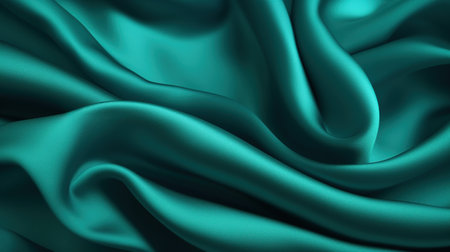 Fabric with wavy folds. Abstract elegant background for design. Delicate and elegant silk cloth. Generative AI. Illustration for banner, poster, cover, brochure or presentation.の素材