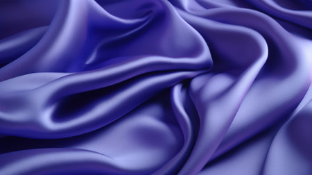 Fabric with wavy folds. Abstract elegant background for design. Delicate and elegant silk cloth. Generative AI. Illustration for banner, poster, cover, brochure or presentation.の素材