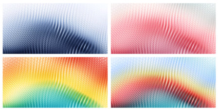 Abstract background with dynamic effect. Smooth templates collection. layered wavy pattern. Modern screen design for mobile app and web. Illustration for brochure, poster, presentation or banner.のイラスト素材