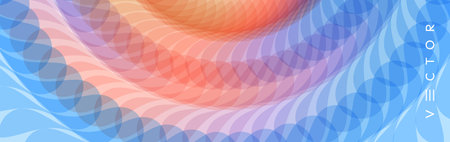 Abstract background with dynamic effect. Motion vector Illustration. Trendy gradients. Can be used for advertising, marketing, presentation.のイラスト素材