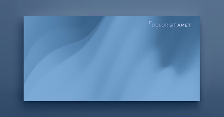 Abstract wavy background with curves lines. Concept of cover with dynamic effect. Vector illustration for design.のイラスト素材
