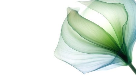 Art background with transparent x-ray flowers. blooming flowers. Beautiful floral backdrop. Generative AI. Illustration for cover, card, postcard, interior design, packaging, invitations or print.の素材