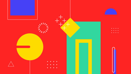 Modern Abstract Shape Collage Backgroundのイラスト素材