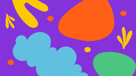 Abstract Color Blob Artのイラスト素材