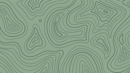 Soft Green Topographic Design Backgroundのイラスト素材