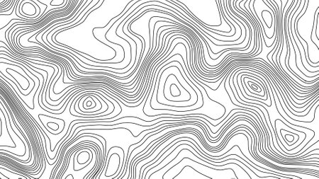 Topographic Line Art Backgroundのイラスト素材