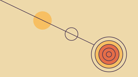 Minimal Abstract Geometric Design with Concentricのイラスト素材