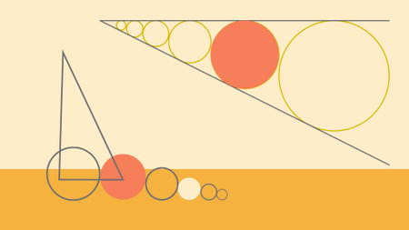 Minimal Abstract Geometric Art with Circles