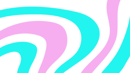 Aqua and Pink Abstract Wave Design Backgroundのイラスト素材