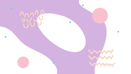 Modern Abstract in Pastel Peach and Pink
