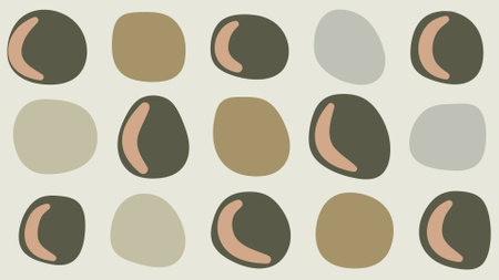 Semi-Filled Dots in Soft Earth Backgroundのイラスト素材
