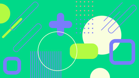 Blue Abstract Background with Yellow Navyのイラスト素材