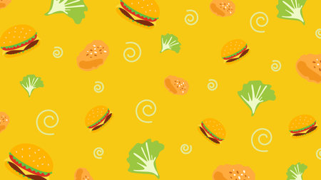 Cheese Cube Backgroundのイラスト素材