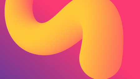 Bold Gradient Shape with Pink and Gold Backgroundのイラスト素材