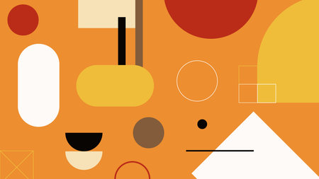 Abstract Orange Background with Minimal Background