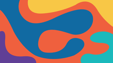 Purple Geometric Abstract Background Designのイラスト素材