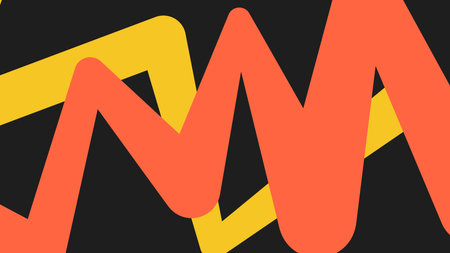 Color clash zigzag backgroundのイラスト素材