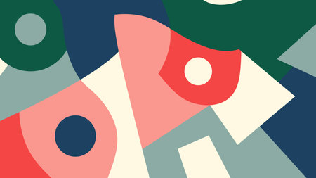 Bold cutout layout background