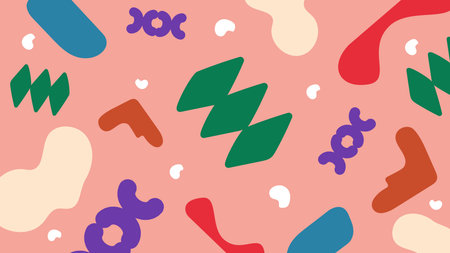 Playful pink abstract backgroundのイラスト素材