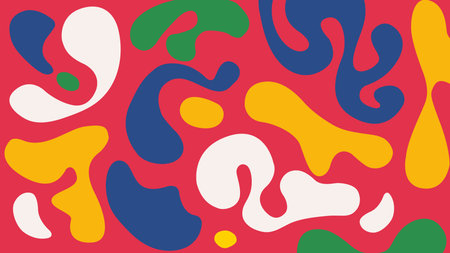 Expressive colorful blob backgroundのイラスト素材