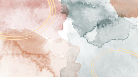 Pastel watercolor art backgroundのイラスト素材
