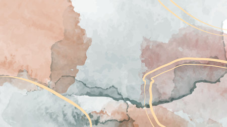 Calm abstract watercolor backgroundのイラスト素材