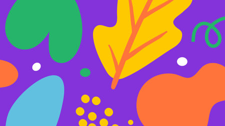 Bright Abstract Leaf Artの写真素材