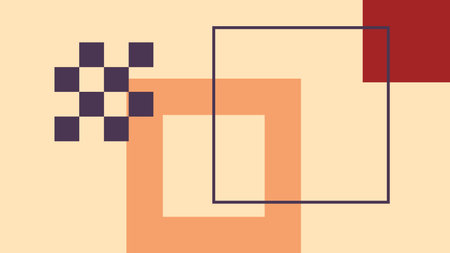 Minimal Abstract Geometric Design with Squares