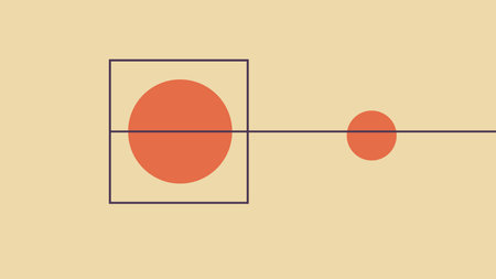 Minimal Abstract Geometric Art with Circles