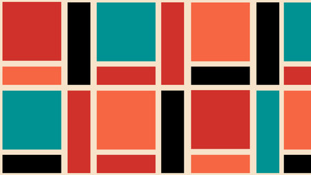 Retro Color Block Abstract Background