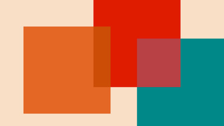 Abstract Composition Overlapping Squares in Retro