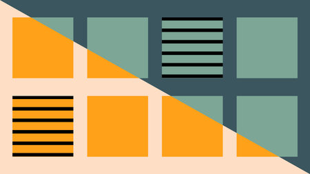 Color Block Abstract Grid Background