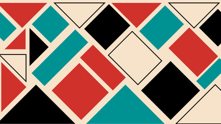 Modern Abstract Grid with Triangles Background
