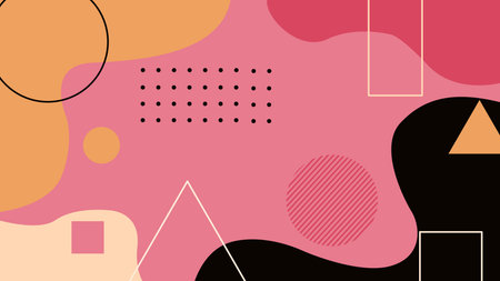 Abstract Red and Black Composition Background