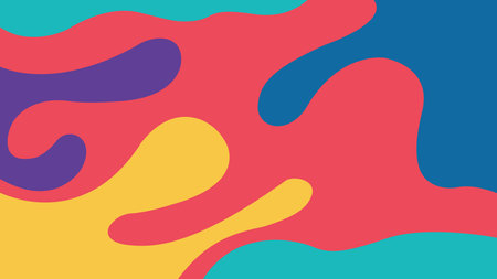 Playful abstract color backgroundの写真素材