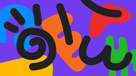Vivid purple squiggle background