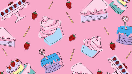 Pink and green color flow background