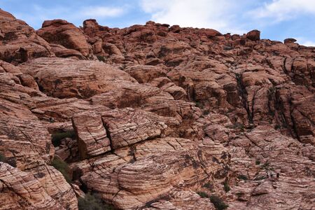 Dramatic rockscape at Red Rock Canyonの写真素材