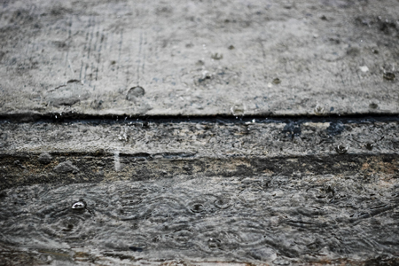 wet roadの写真素材