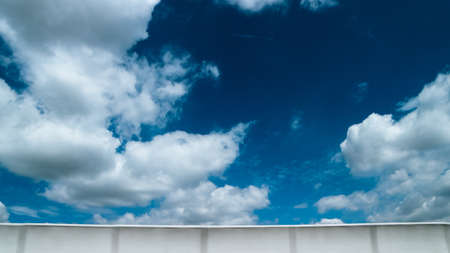 City and blue skyの写真素材