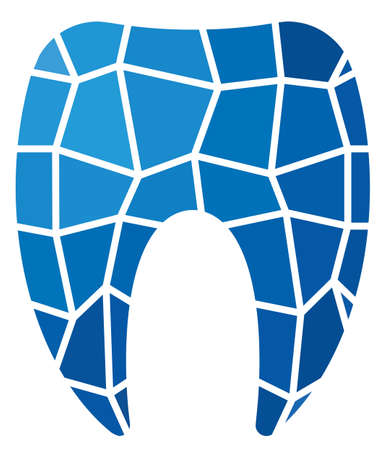 A tooth in blues, mesh, subdividedのイラスト素材