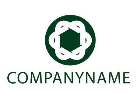 Logo depicting a star made of two rounded interwoven trianglesのイラスト素材