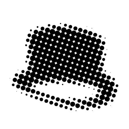 Raster cylinder silhouette seen from belowのイラスト素材