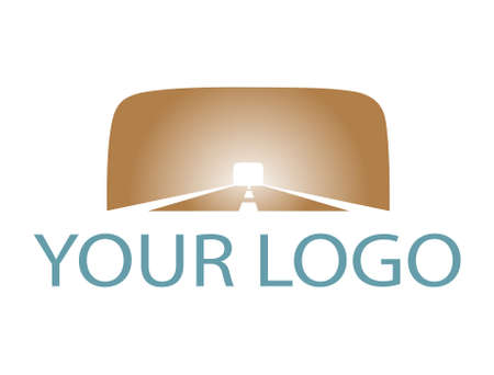 The road coming out of the tunnel. Light in the tunnelのイラスト素材