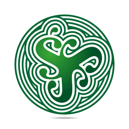 Decorative motif in the Celtic styleのイラスト素材