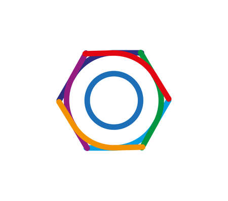 Colorful cap viewed from above.のイラスト素材