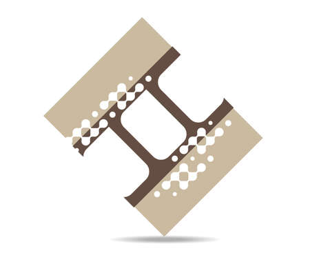 Stylized film reel / A few frames of the filmのイラスト素材